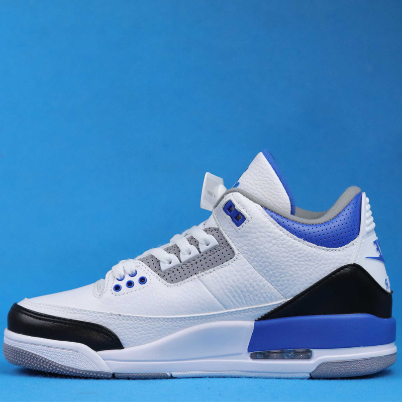 莆田鞋高版本aj3藤原浩闪电联名篮球鞋北卡蓝火焰红黑水泥米白灰