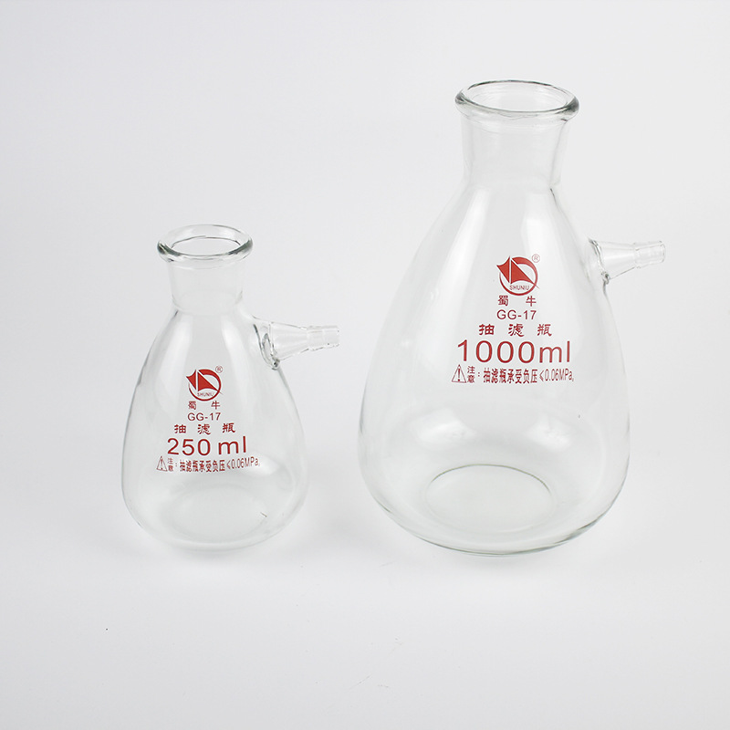 蜀牛抽滤瓶套装真空上嘴过滤吸滤瓶500-20000ml布氏漏斗抽滤装置