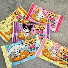 批发 韩国进口西洲三丽鸥蜂蜜黄油味华夫饼可爱卡通儿童小零食17g