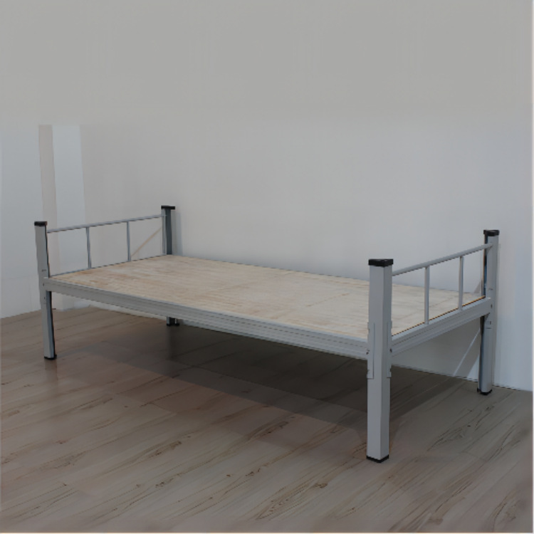 宿舍单人床营房单层铁架床 方舱医院床员工宿舍铁艺床抗疫隔离床