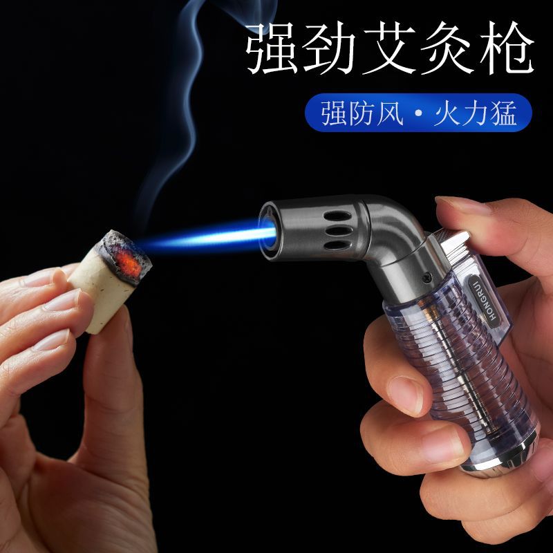 Factory Wholesale Metal Spray Gun Lighter Elbow Dining Room Barbecue Point Cigar Electronic Recyclable Inflatable