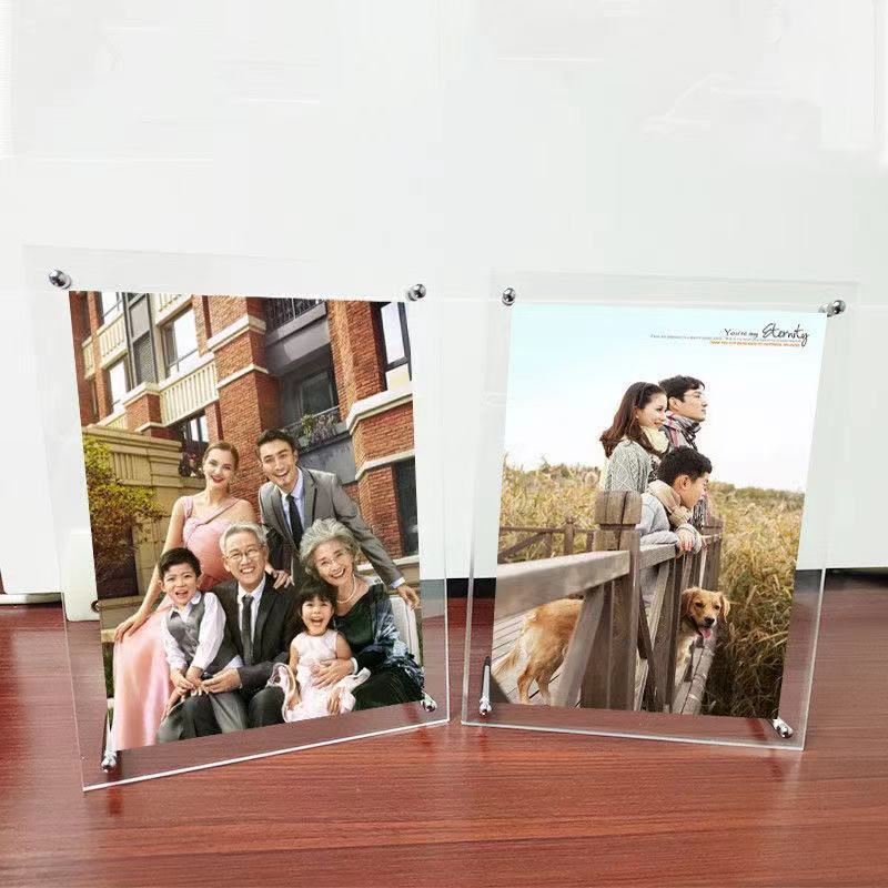 亚克力相框摆台透明水晶框挂墙12寸678寸照片相册a4证书奖状框