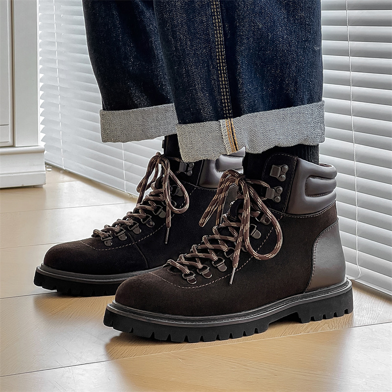 2024秋冬新品马丁靴切尔西男鞋英伦复古伐木鞋时尚休闲百搭经典款