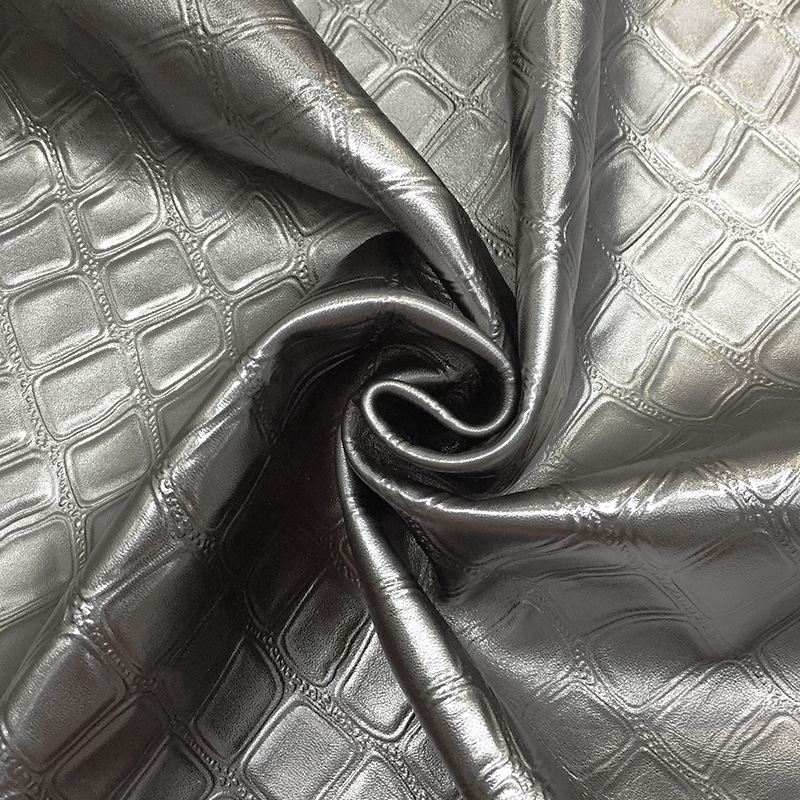 头层混种羊枪色贴膜压石头纹真皮鞋包衣服用现货羊皮编号1554