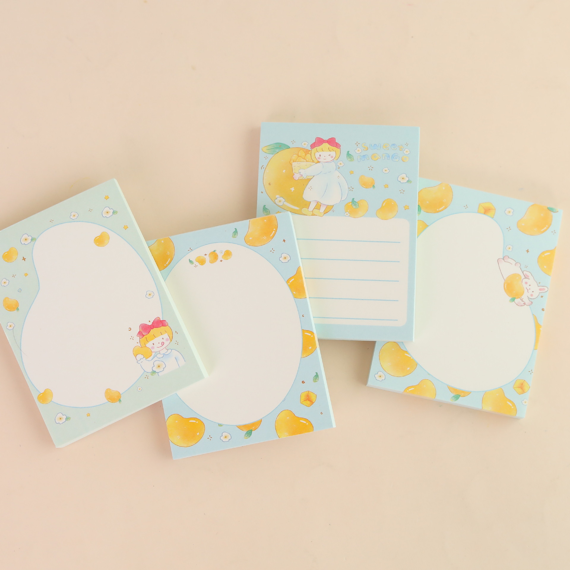 悦木 芒果啵啵便签本 可爱小清新便携口袋本便签本