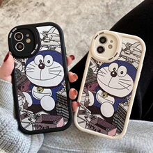 适用苹果11手机壳日韩叮当猫iPhone13硅胶14PROMAX防摔8P男女软壳