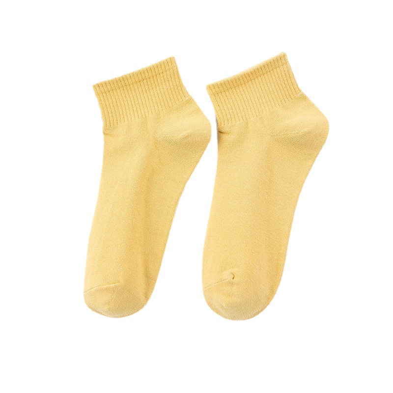 Women's Simple Short Pure Cotton Socks Ins Trendy Boat Socks Spring and Autumn Women's Socks Comfortable All-Matching Factory Direct Supply