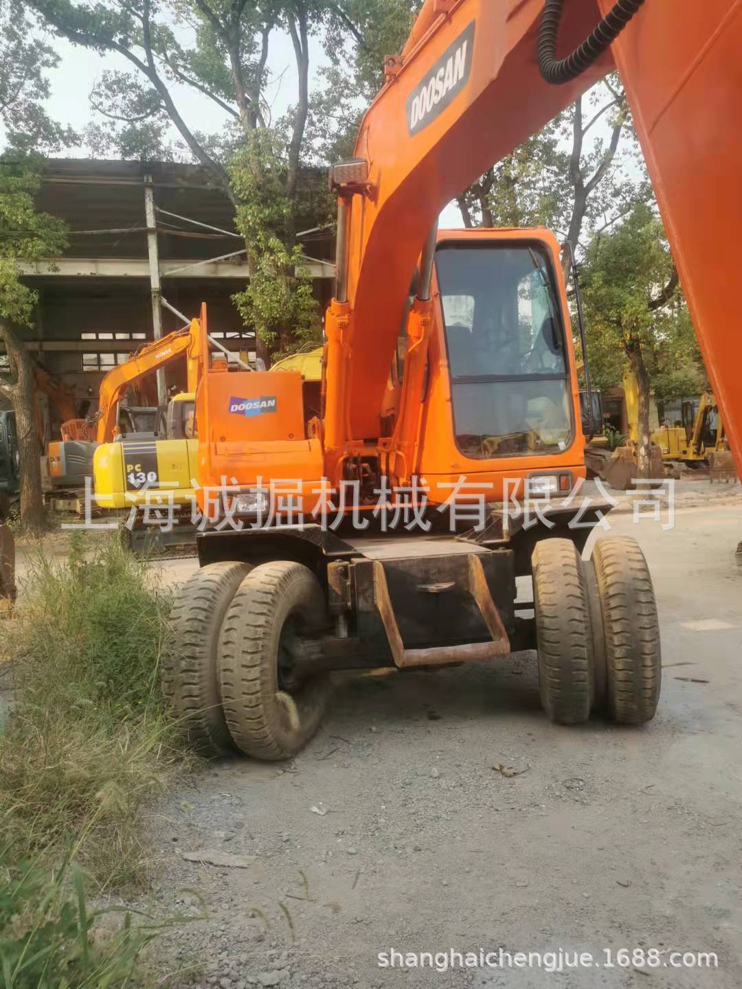 二手斗山dh150w-7轮式挖掘机参数价格图片上海挖掘机市场电话地址