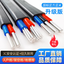 国标2芯3芯电缆线铝芯家用户外电线2.5 4 6 10 16 25平方铝线护套