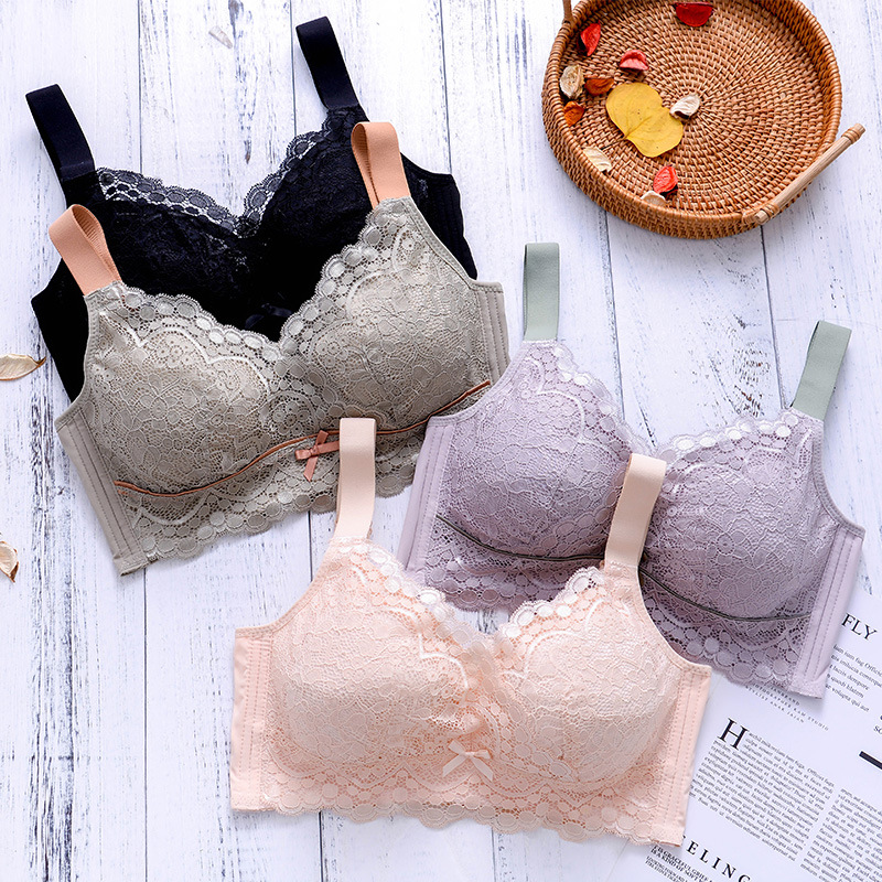 速塑调整型内衣薄款无钢圈聚拢调整套装上托美背防下垂收副乳胸罩