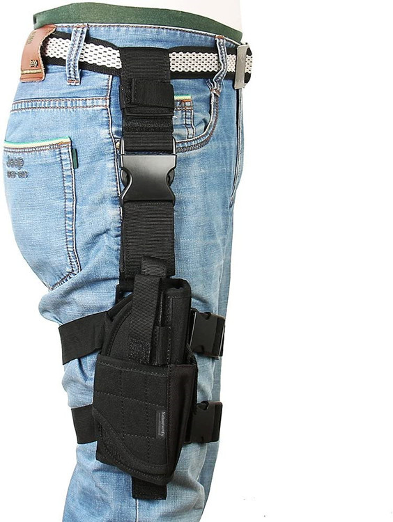 亚马逊爆款glock 21大腿枪套多功能左右腿套迷彩便携战术快拔枪套