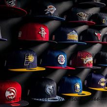 跨境外贸专供美国职业篮球联盟球队帽NBA平沿尺寸帽30球队鸭舌帽