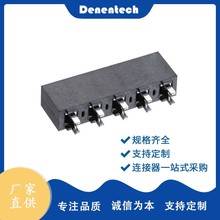 5.08间距H8.9U型端子单排180度插板DIP直插板对板排母连接器