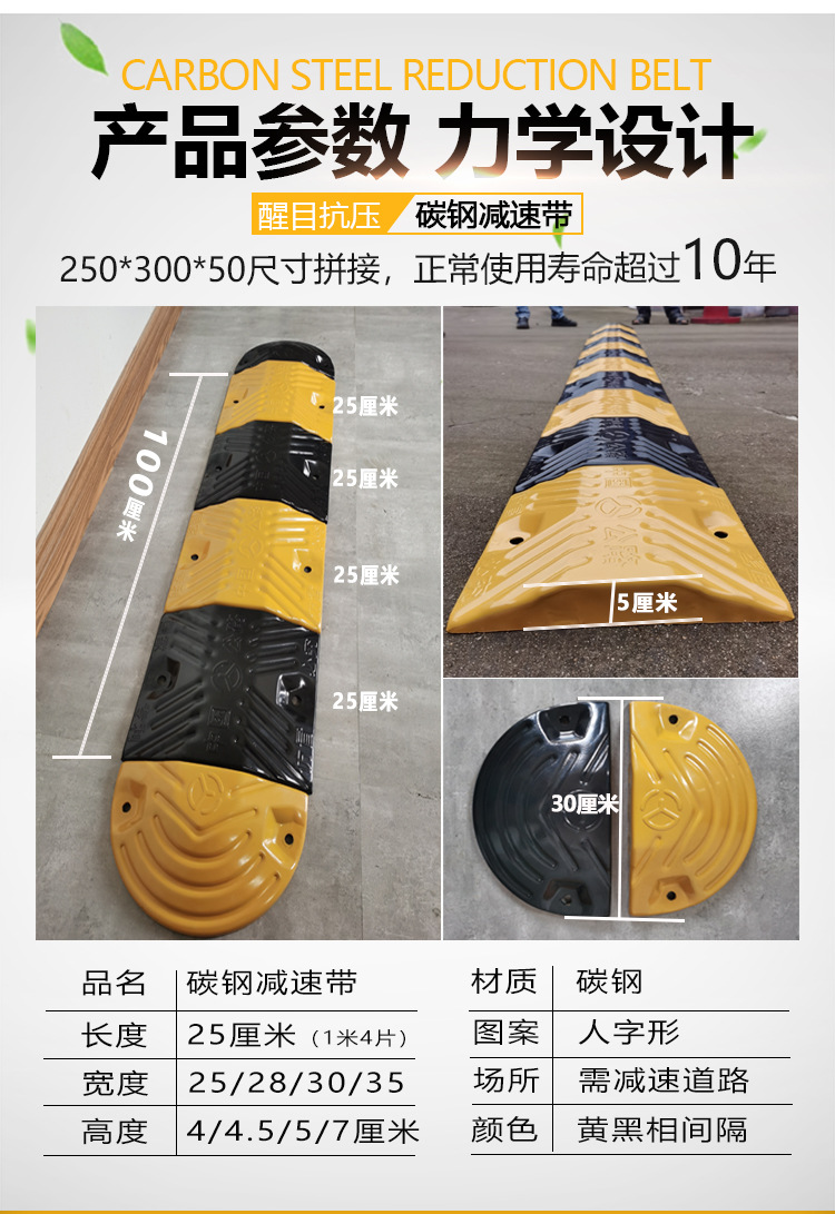 铸钢减速带减速垄公路道路减速带汽车减速带交通设施铸铁减速带