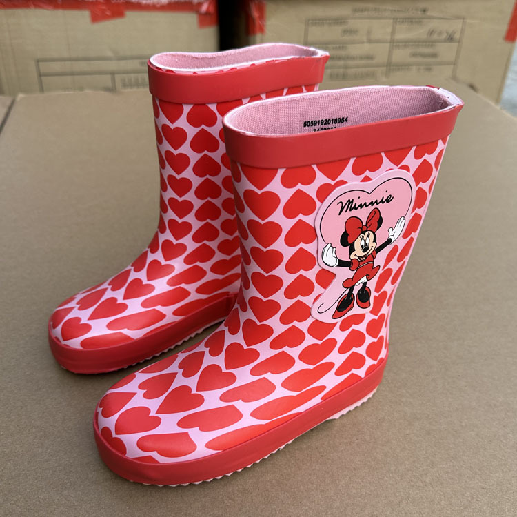 2023年新款橡胶雨鞋爱心卡通女童宝宝防滑儿童雨靴【a26】-阿里巴巴