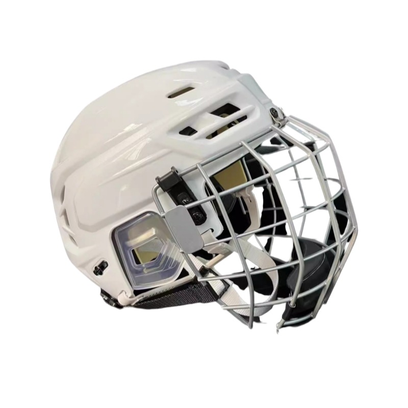 工厂批发轮滑冰球头盔陆地旱地曲棍球头盔面罩运动防护hockey专用