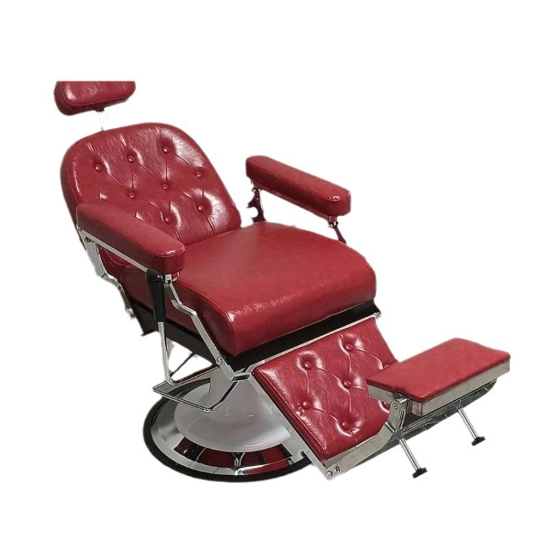 Men's Oil Head Chair Hairdressing Chair Can Be Put down Back Barber Chair Head Therapy Chair Shaving Chair Beauty Eyebrow Trimming Chair