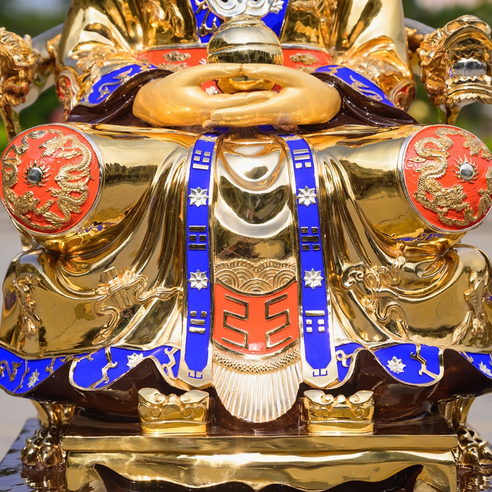 台湾盛凡元始天尊菩萨神像摆件观音菩萨佛像批发道家三清像财神像