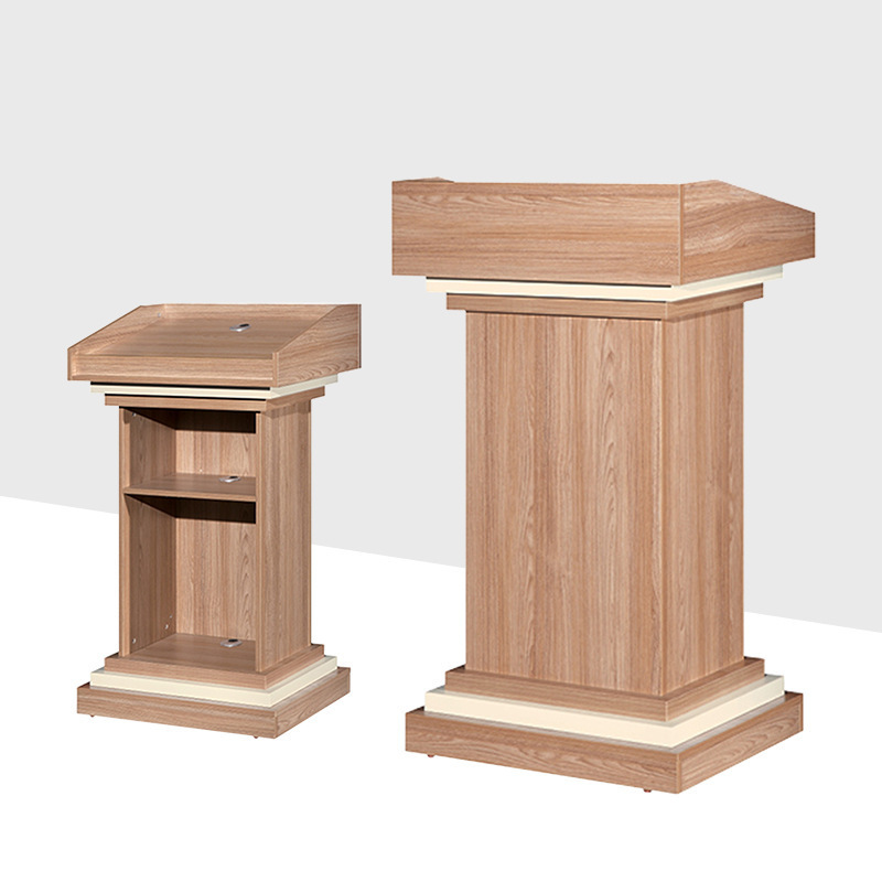 教室讲台桌演讲台板式培训发言台小迎宾台咨询台教师讲台桌子现代