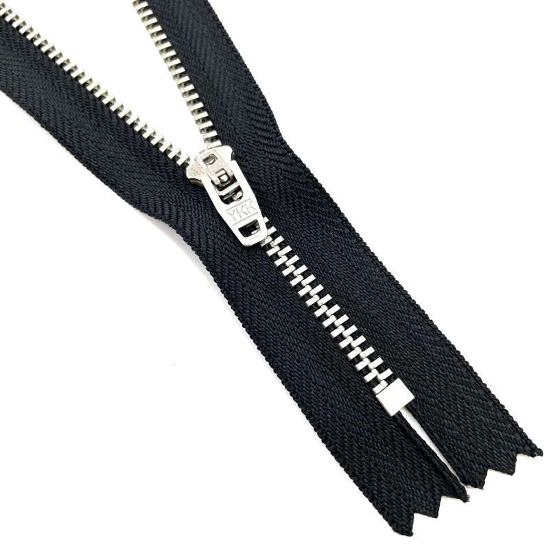 3号y牙白铜闭尾弹簧头 闭尾拉链 门襟拉链 白铜ykk牛仔裤拉链厂家