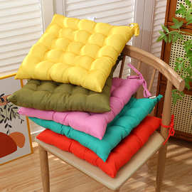 秋冬季座椅坐垫办公室居家通用椅垫纯色柔软舒适加厚美臀垫坐垫子