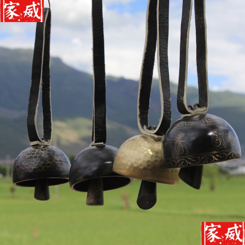 牛铃铛批发手工风铃铜铃装饰黄铜驼铃古道门铃隔山牧场牛群-阿里巴巴