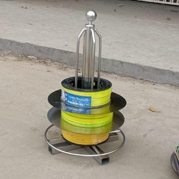 不锈钢材质电工放线器电工放线架穿线放线盘布线工具可放0-16平方