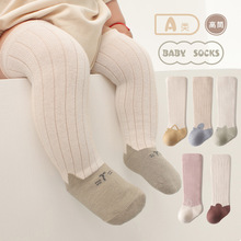 婴儿袜子秋冬季新款宝宝长筒袜松口高筒无骨袜可爱卡通新生儿袜子