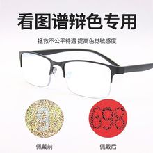 色盲色弱检测图红绿眼镜色盲眼镜眼镜矫正纠正男女通用看图谱检查