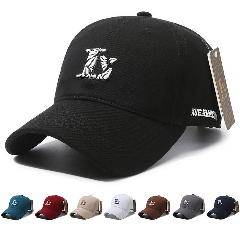 hat spring and autumn baseball cap embroidered ny & la embroidery alphabet peaked cap street fashion trends casual sun protection