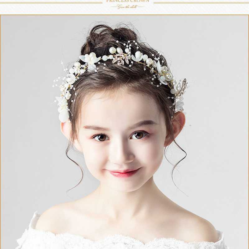 Girls Headdress Mixed Batch Garland Children's Korean Style Super Mori Crown Princess Flower Girl Headdress Flower Wedding Bridal Gown Accessories