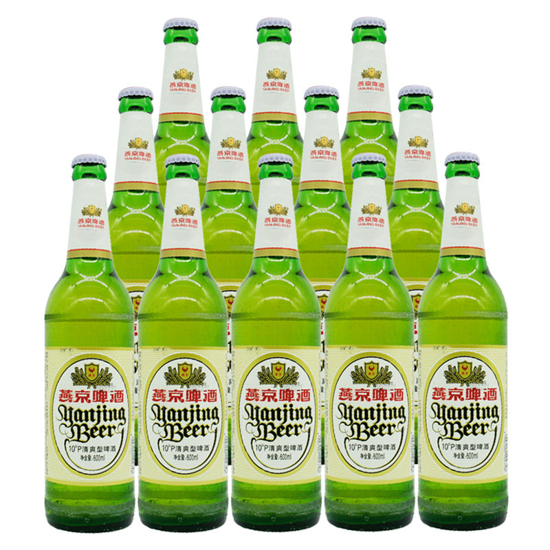 京啤酒清爽型10度600ml*12瓶/箱 玻璃瓶整箱大绿棒子啤酒-阿里巴巴