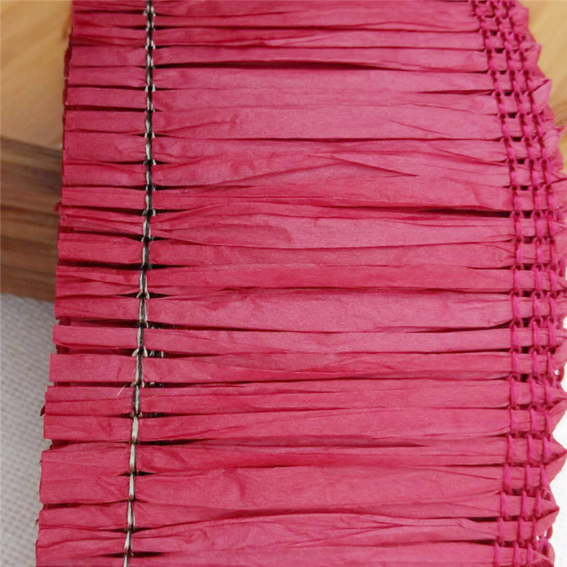 Manufacturers Supply All Kinds of Paper Raffia Skirt Paper Fringe Home Textile Decoration Fringe Lace Tassel Fringe