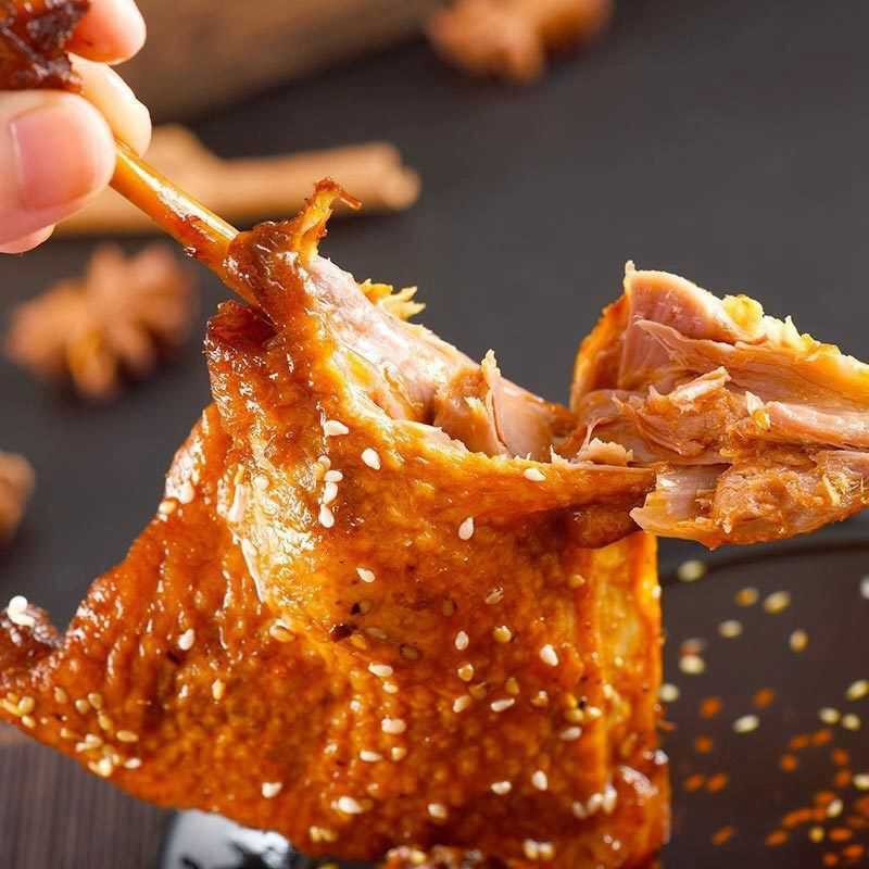 2-10个110大鸭腿乡巴佬熟食卤味小吃盐焗香酥香辣鸭肉零食