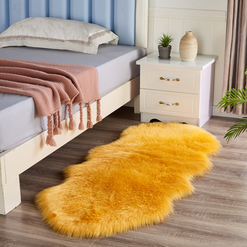 Wool-like Carpet Home Nordic Bedroom Bedside Blanket Cross-Border Living Room Fluffy Pile Floor Covering Floor Mat