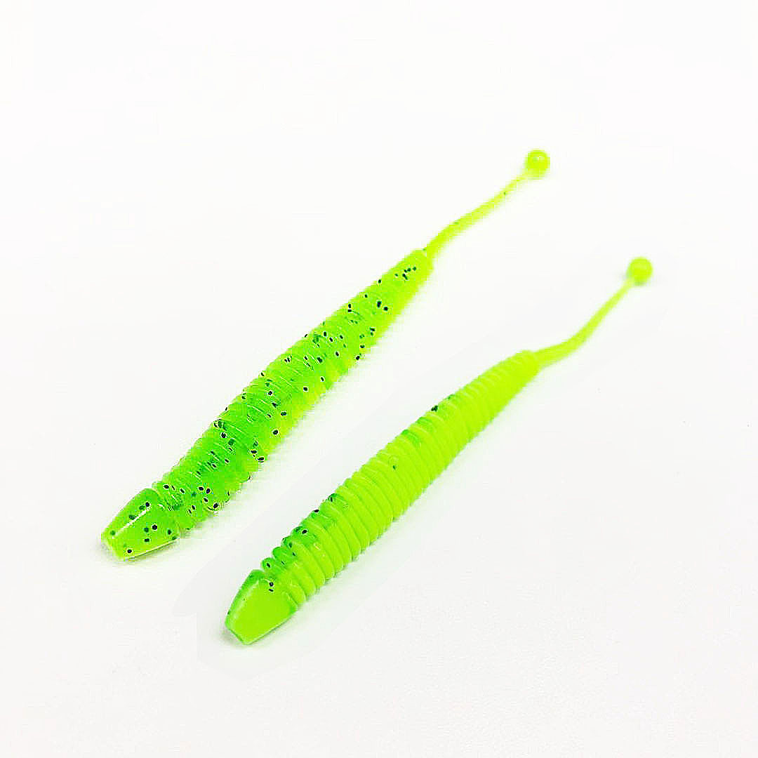螺纹球尾路亚软饵 弹力软虫 蚯蚓直尾螺纹软蛆路亚海钓假饵软虫饵