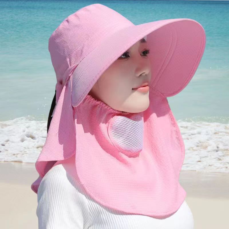 Hat Female Sun Hat UV Protection Cover Face Breathable Sun-Proof Bucket Hat Summer Fishing Hat Big Brim Sun Protection Hat