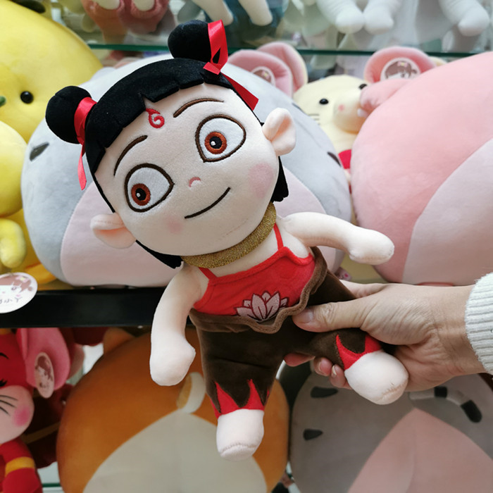 大号哪吒魔童降世公仔周边卡通毛绒玩具玩偶可爱睡觉抱枕圣诞礼物