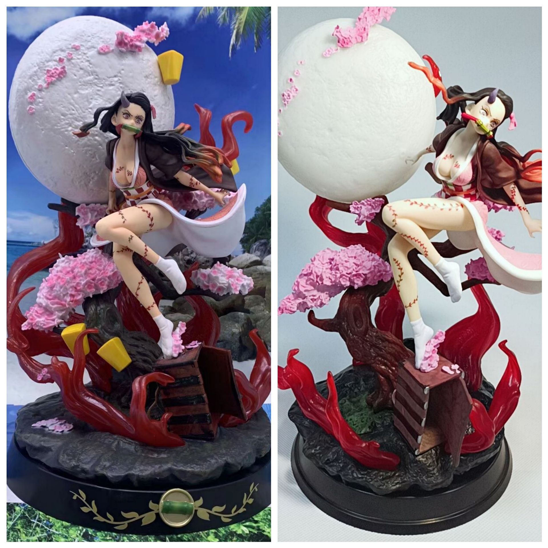 鬼灭之刃 gk 鬼化 暴血 爆血祢豆子 手办公仔摆件模型-阿里巴巴