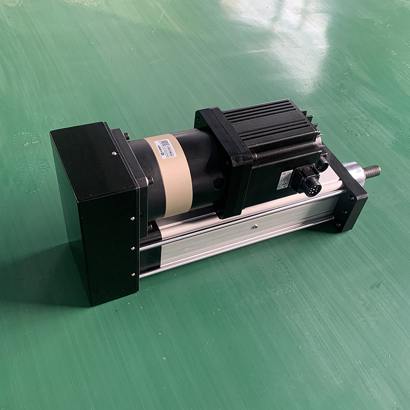 小型电缸135直线伸缩伺服电动缸高精密大推力折返电动推杆可定制-阿里