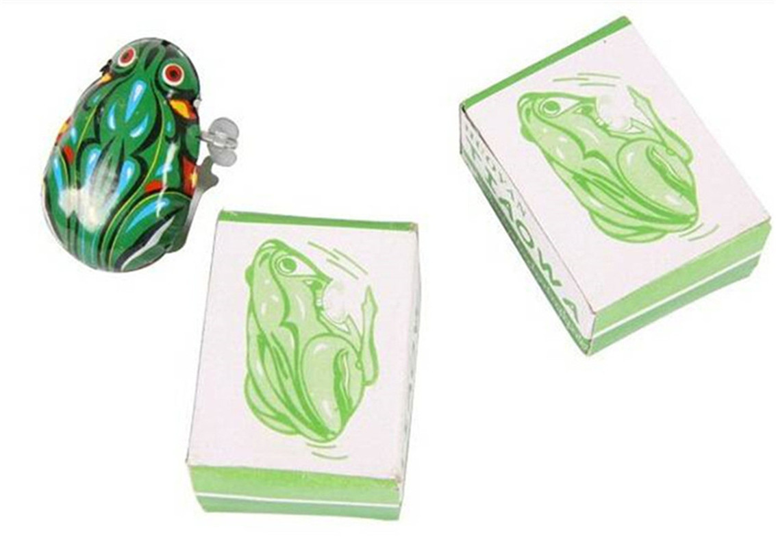 铁皮青蛙 经典上链跳蛙 绿皮青蛙怀旧玩具 弹跳青蛙儿童玩具一元