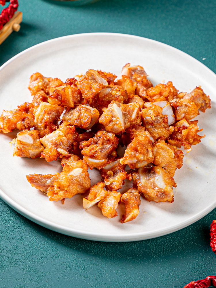 黄金粒粒爽350g孜然脆骨仔骨酒店色食材猪脆骨半成品宴席私房菜