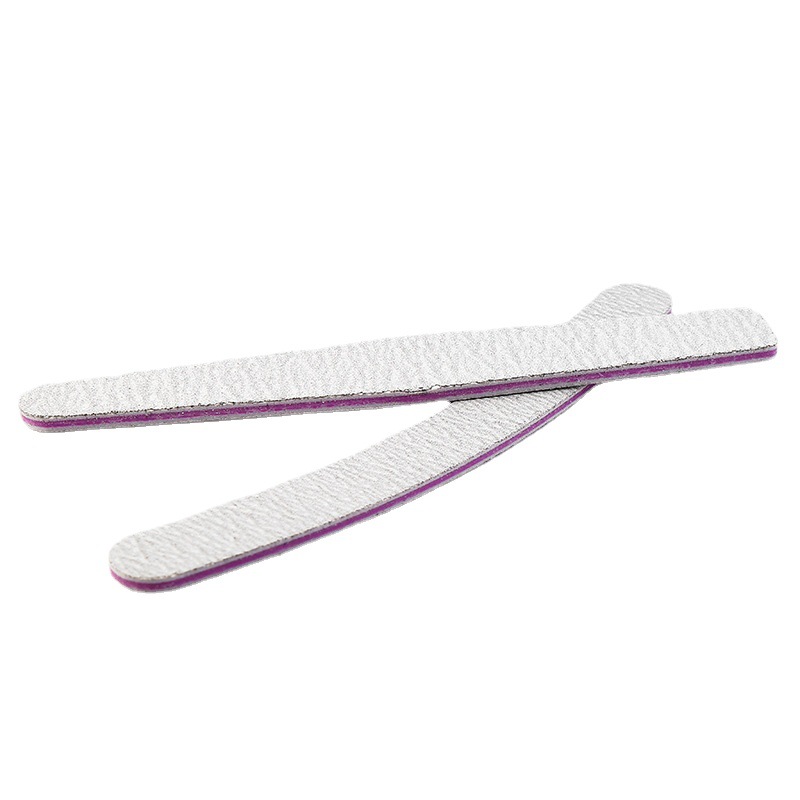 New Products in Stock Foam Nail Sanding Bar Double-Sided Polished round Straight Nail File Strip Manicure Implement Nail File