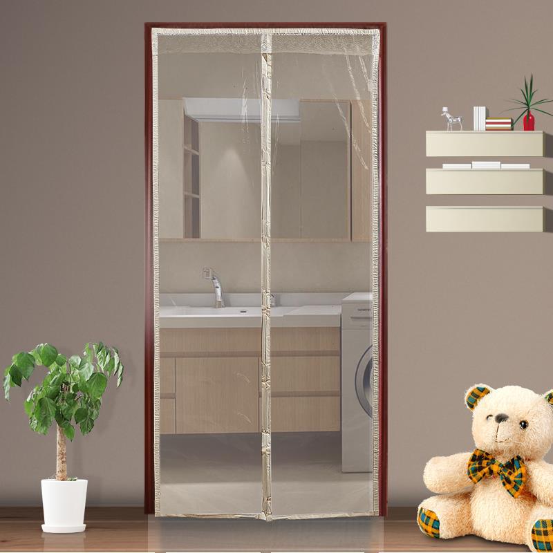 塑料门帘透明软门冬季保暖挡风家用保温免打孔pvc磁性自吸厨房胶