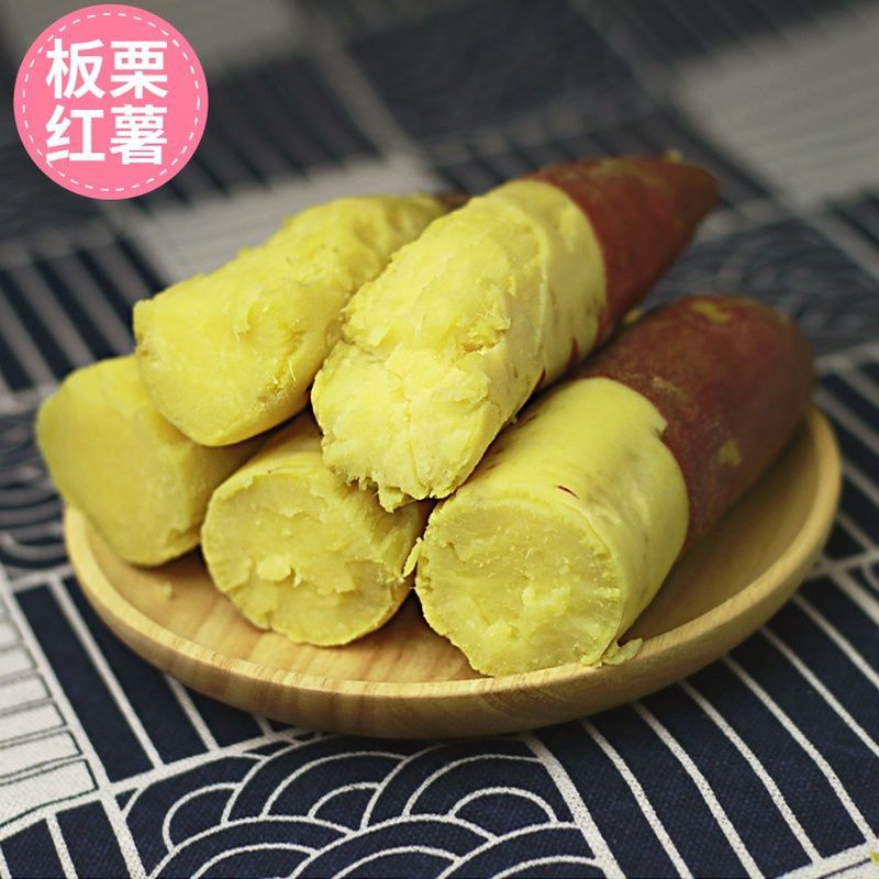 现挖新鲜板栗薯陕西沙地现挖红薯黄心番薯白心地瓜25斤包邮源工厂