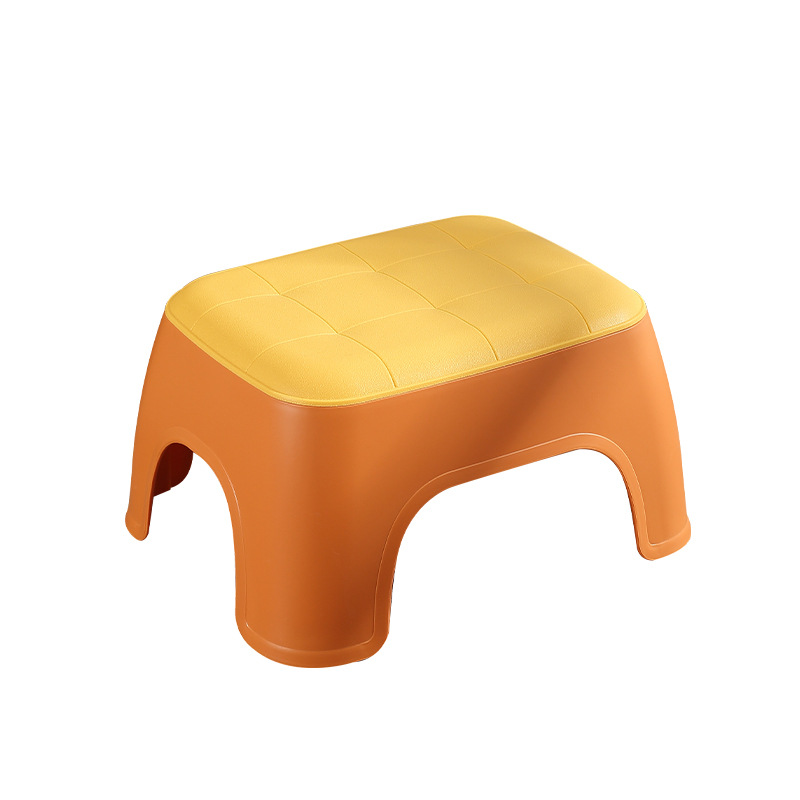 Nordic Simple Plastic Stool Thickened Children's Stool Sofa Ottoman Shoes Changing Household Low Stool Baby Small Bench