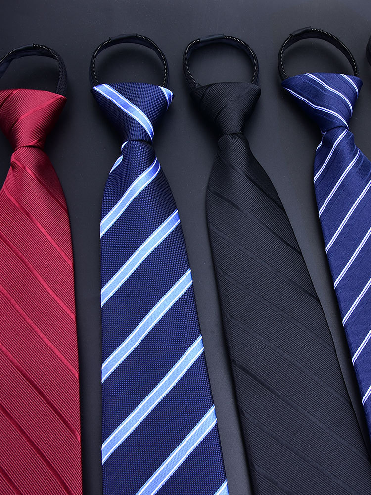 54成交20件懒人拉链式领带男免打正装商务上班职业一拉得新郎结婚面试