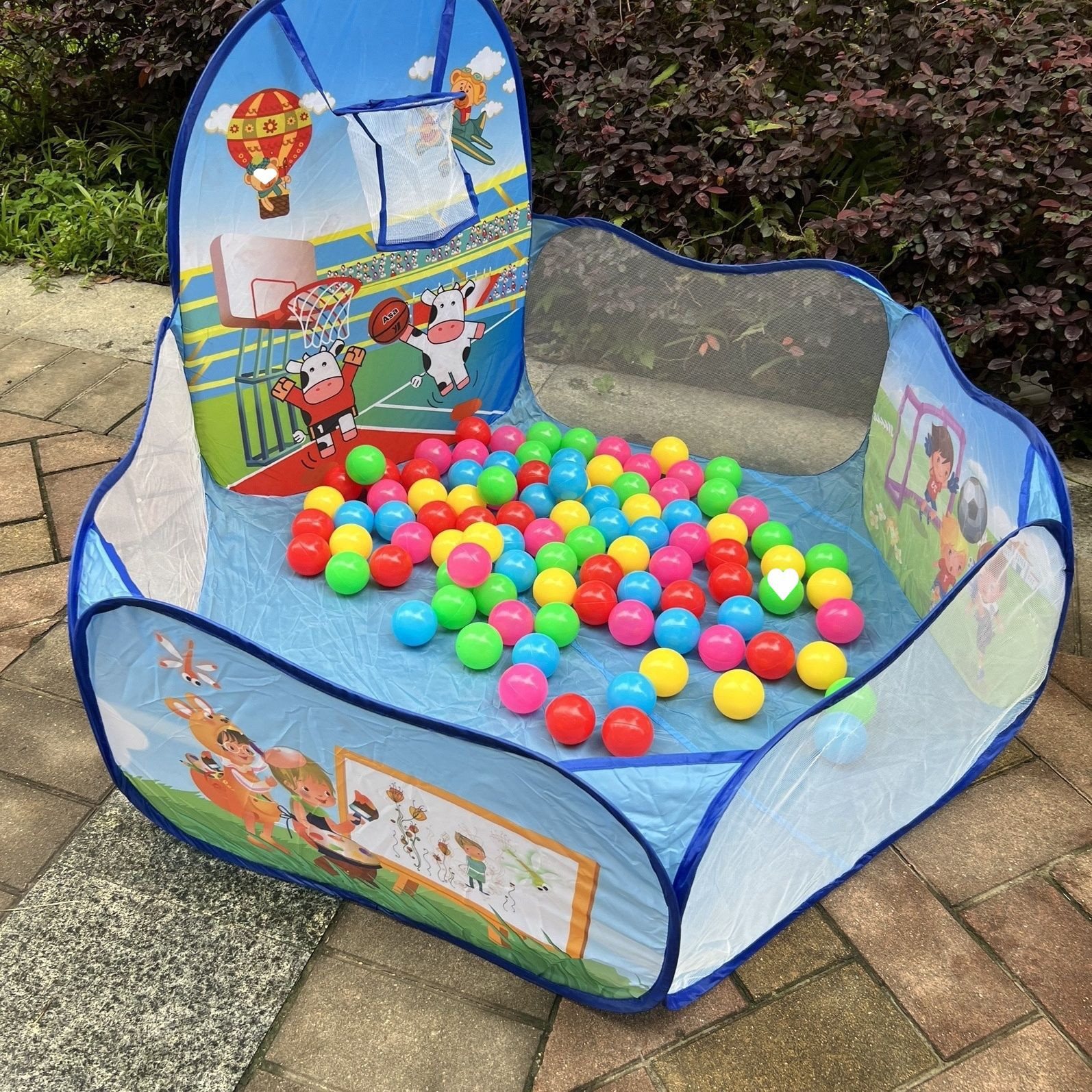 海洋球池室内儿童帐篷亲子游戏屋装沙池粉色公主屋宠物波波海洋球