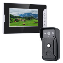 7 Inch Video Door Phone Doorbell Intercom Kit 1-camera 1-mon