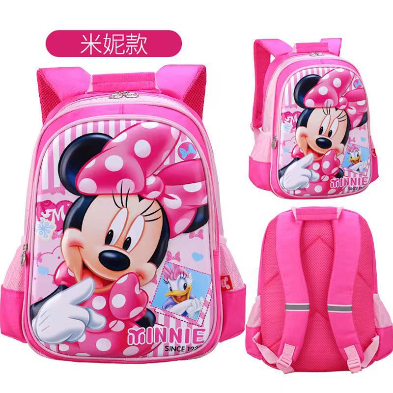 Disney Primary School Student Schoolbag Children Cartoon Mickey Minnie Large Capacity 3d Waterproof Ultralight Backpack Wholesale